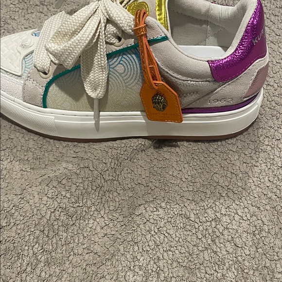 Kurt Geiger White Multicolor Accent Sneakers - Picture 4 of 8